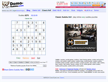 Tablet Screenshot of domo-sudoku.com